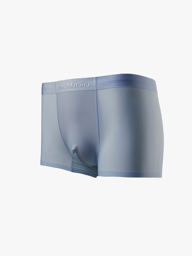 Quần Boxer Lụa Băng Basic QL065 Màu Xanh Biển
