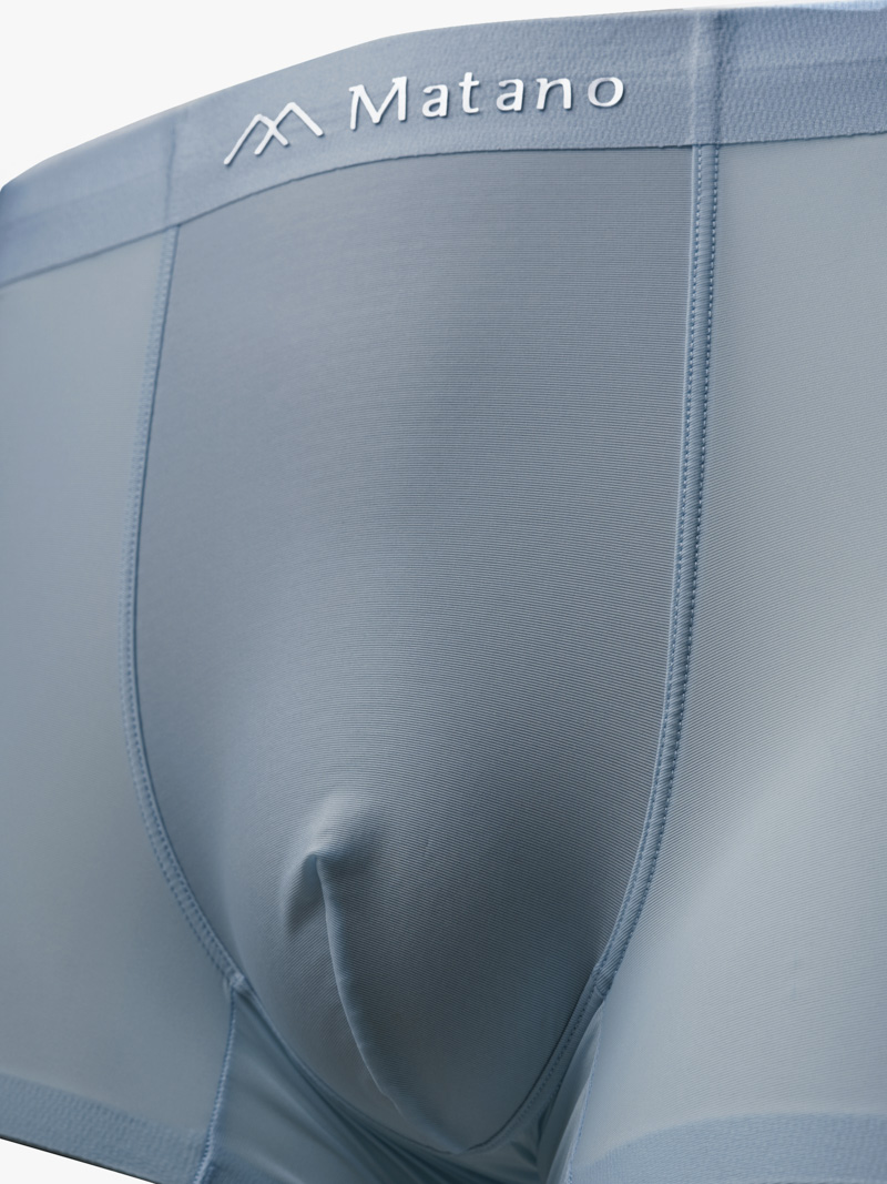 Quần Boxer Lụa Băng Basic QL065 Màu Xanh Biển