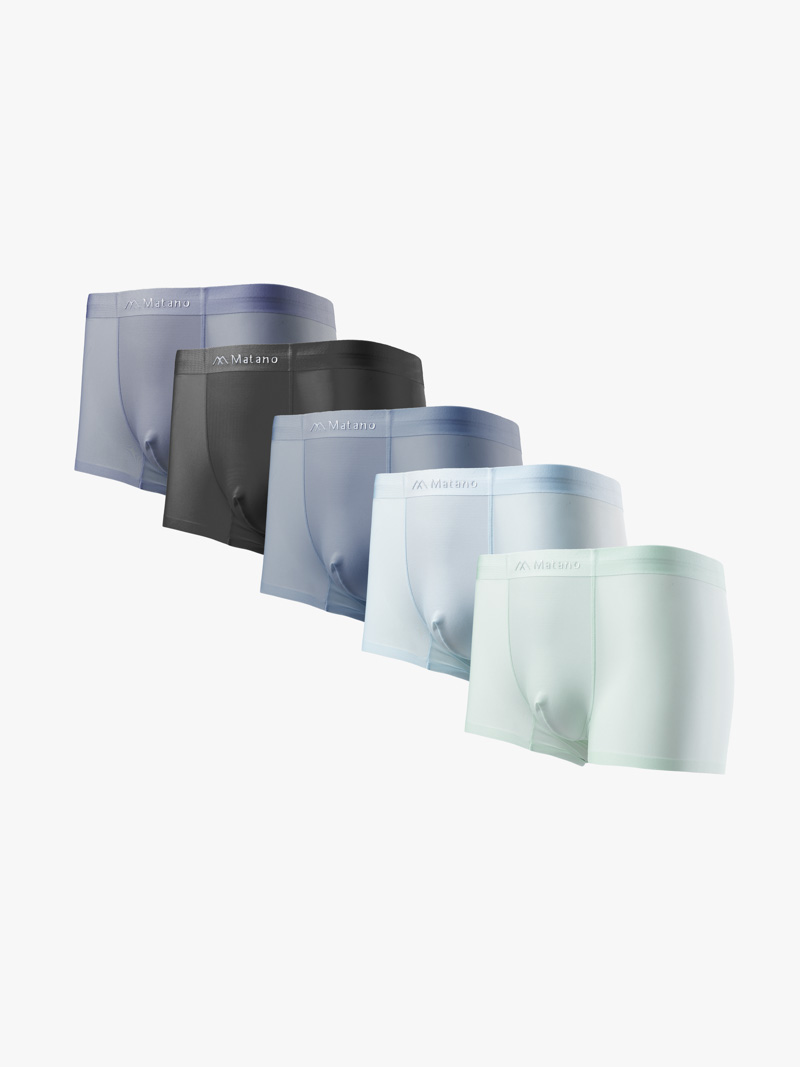 Quần Boxer Lụa Băng Basic QL065 Màu Đen