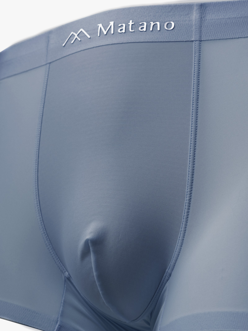 Quần Boxer Lụa Băng Basic QL065 Màu Xám Đậm