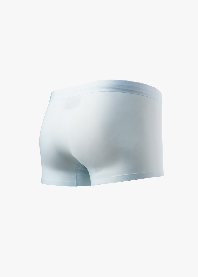 Quần Boxer Lụa Băng Basic QL065 Màu Xanh Biển Nhạt