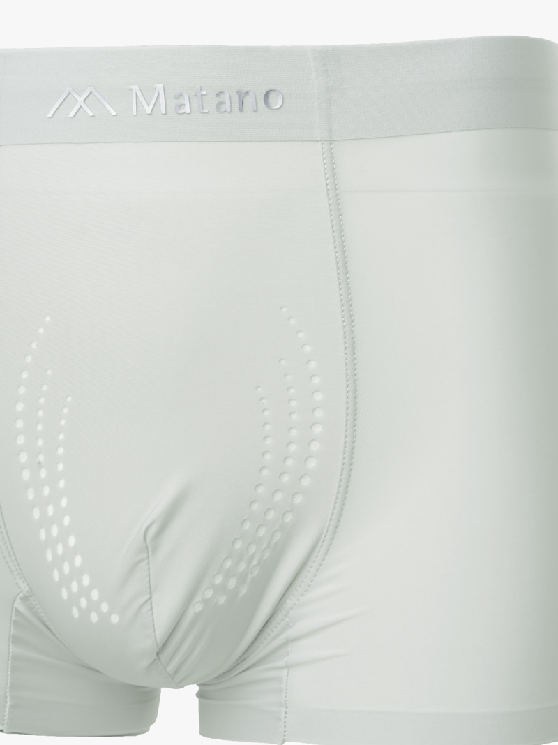 Quần Boxer Lụa Băng Đục Lỗ Thoáng Khí QL067 Màu Xám Nhạt