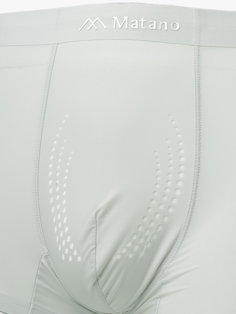 Quần Boxer Lụa Băng Đục Lỗ Thoáng Khí QL067 Màu Xám Nhạt