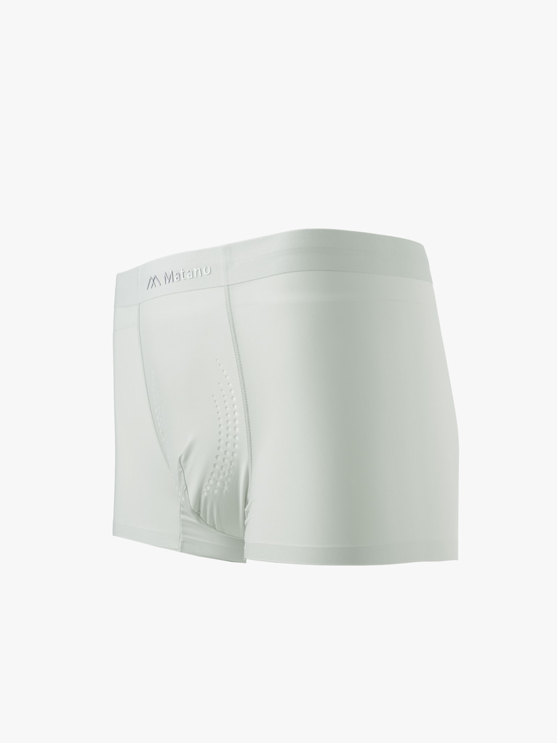 Quần Boxer Lụa Băng Đục Lỗ Thoáng Khí QL067 Màu Xám Nhạt