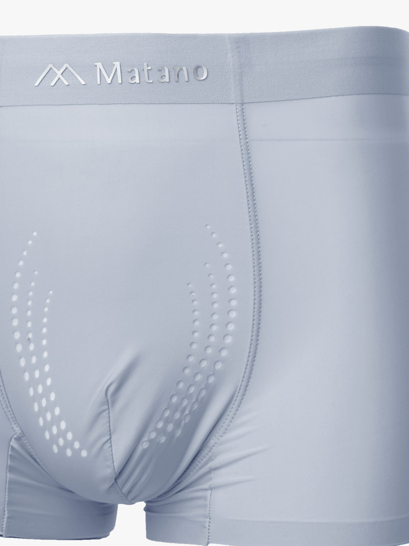 Quần Boxer Lụa Băng Đục Lỗ Thoáng Khí QL067 Màu Xám Đậm