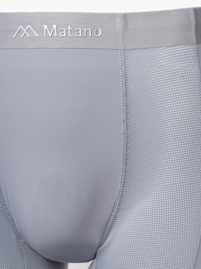Quần Boxer Lụa Băng Phối Lưới Hai Bên QL068 Màu Xám Nhạt