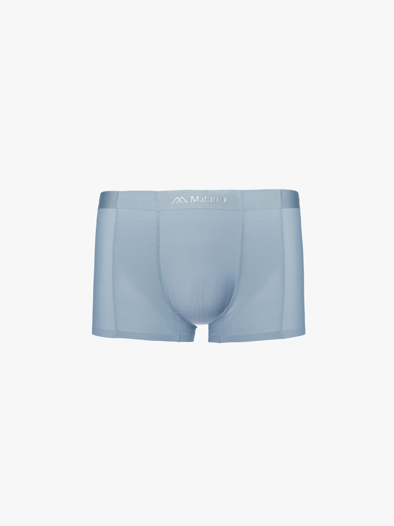 Quần Boxer Lụa Băng Phối Lưới Hai Bên QL068 Màu Xanh Biển