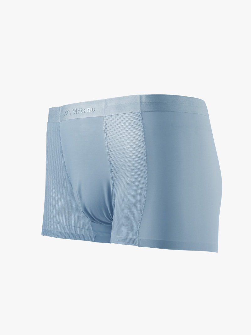 Quần Boxer Lụa Băng Phối Lưới Hai Bên QL068 Màu Xanh Biển