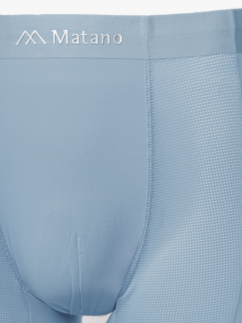 Quần Boxer Lụa Băng Phối Lưới Hai Bên QL068 Màu Xanh Biển