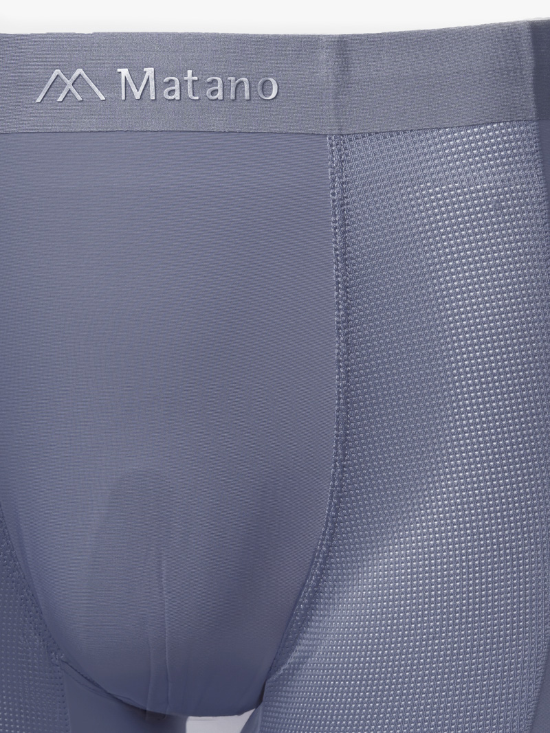 Quần Boxer Lụa Băng Phối Lưới Hai Bên QL068 Màu Xanh Đen