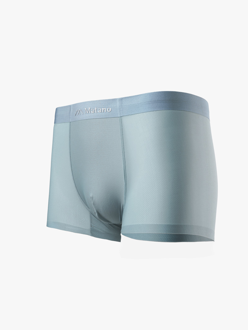 Quần Boxer Lụa Băng Thông Hơi QL066 Màu Xanh Đá