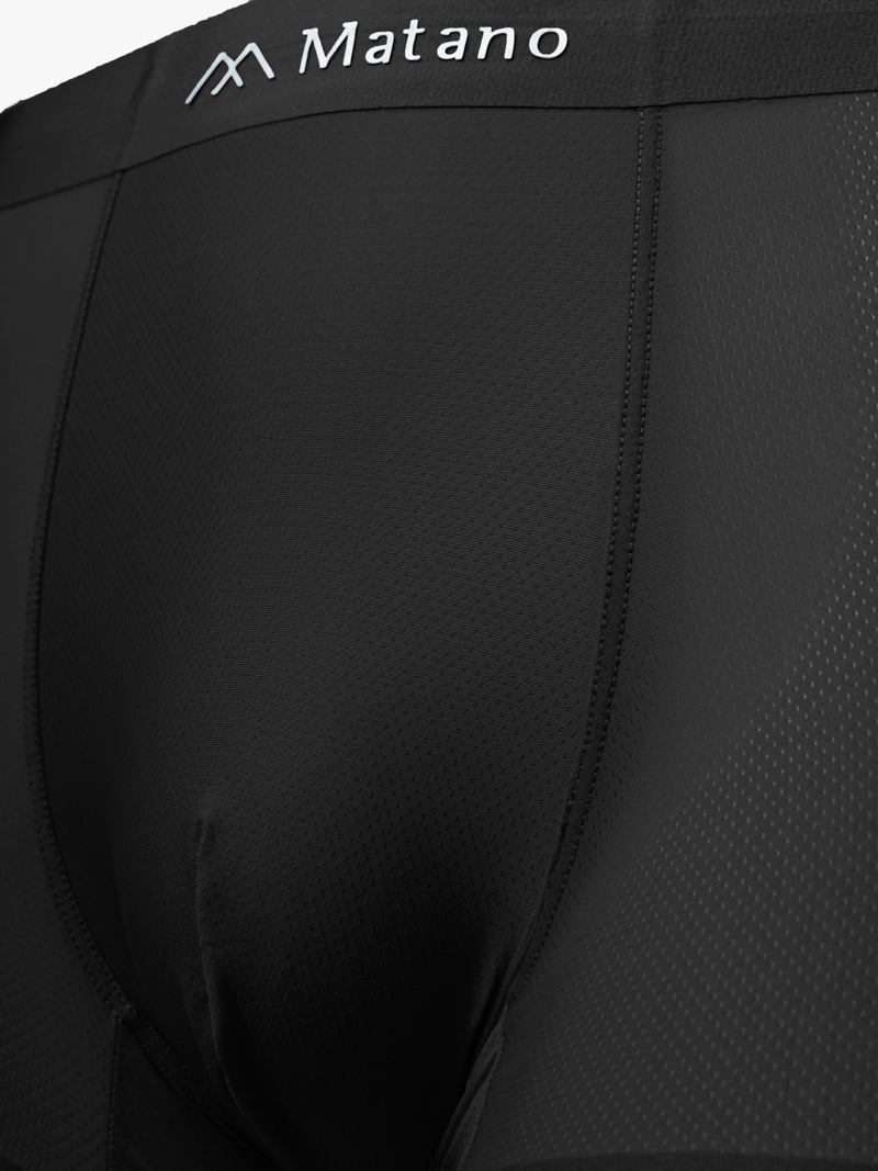 Quần Boxer Lụa Băng Thông Hơi QL066 Màu Đen