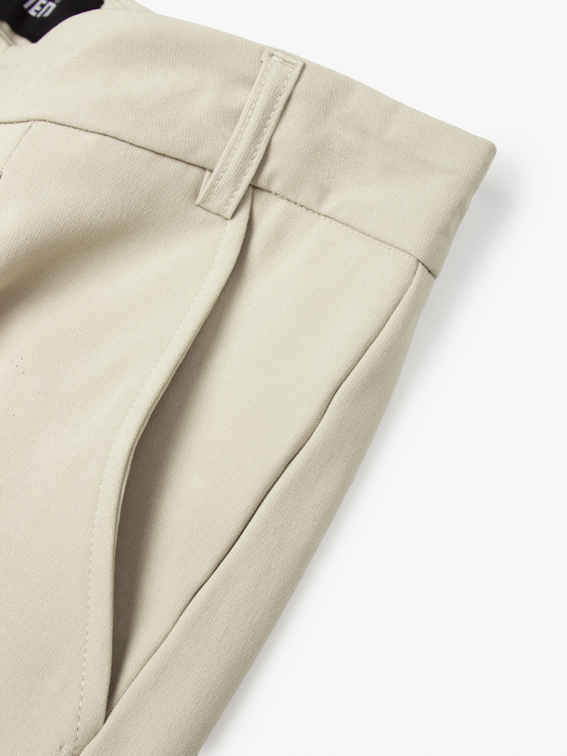 Quần Short Linen Xếp Ly Form Straight QS070 Màu Be Nhạt