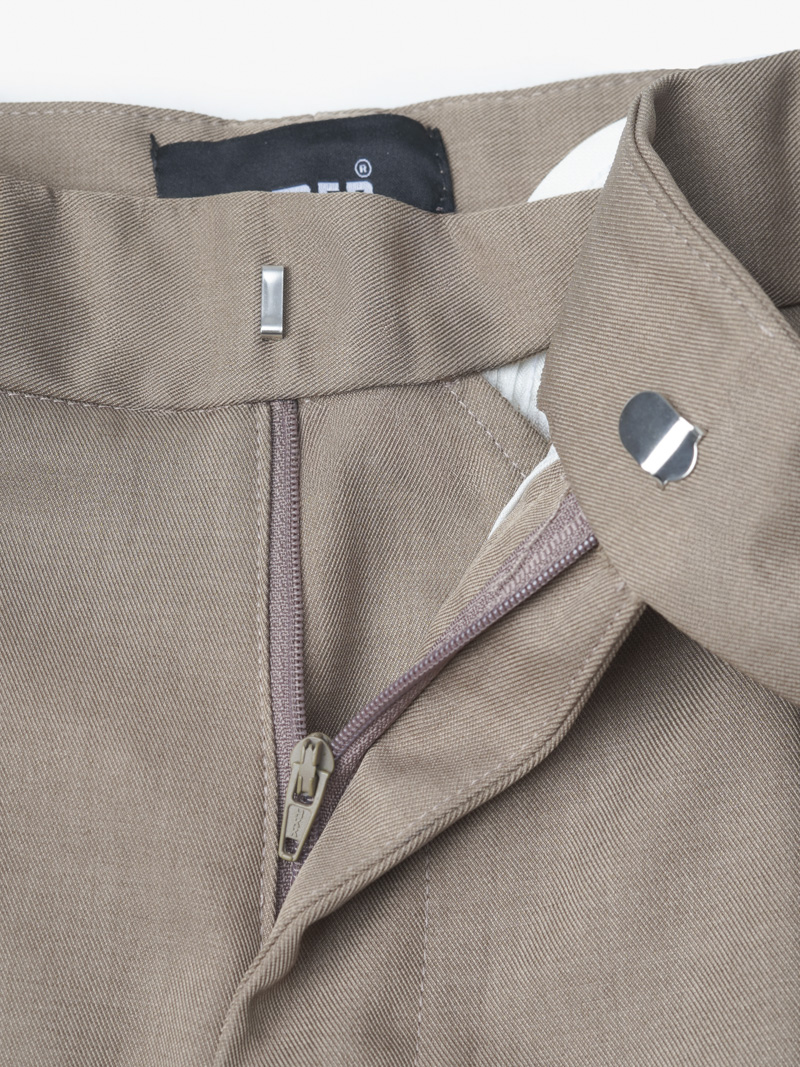 Quần Tây Sidetab Hai Bên Slimfit Trơn QT067 Màu Nâu