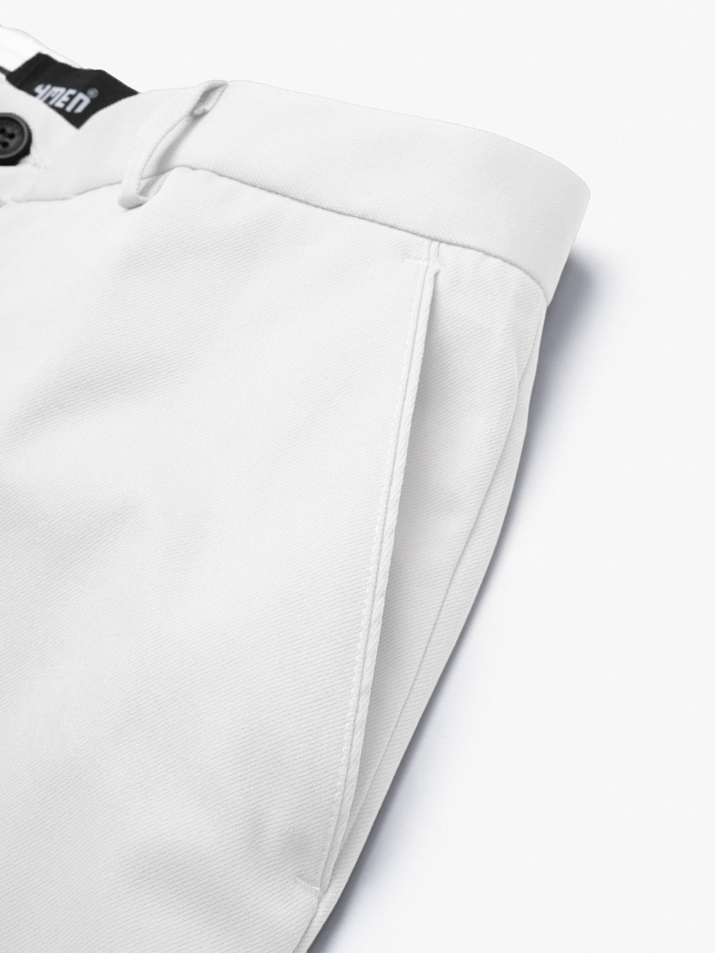 Quần Tây Trơn Form Slimfit QT050 Màu Trắng