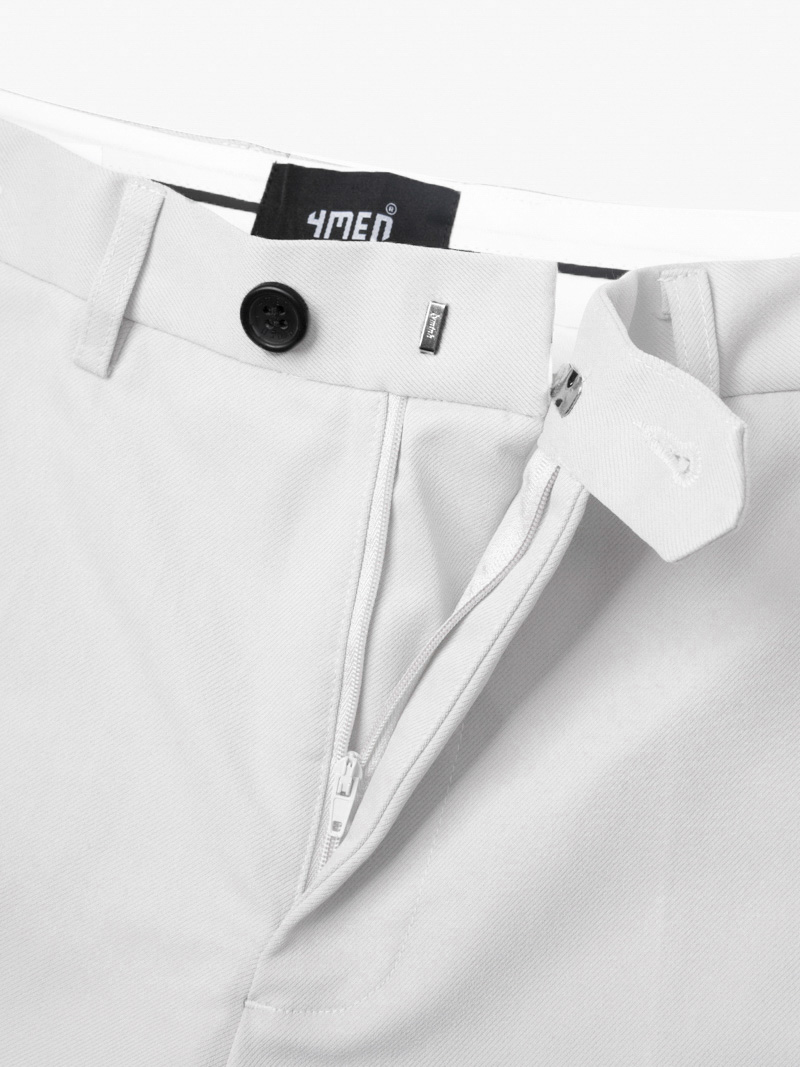 Quần Tây Trơn Form Slimfit QT050 Màu Trắng