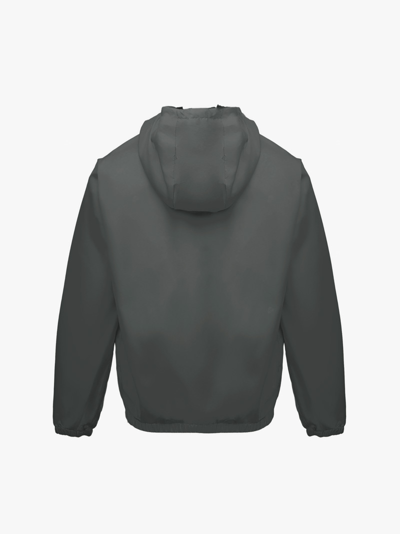 Áo Khoác Dù Trượt Nước Thêu 3D Logo 4M Form Regular AK075 Màu Xám Đậm