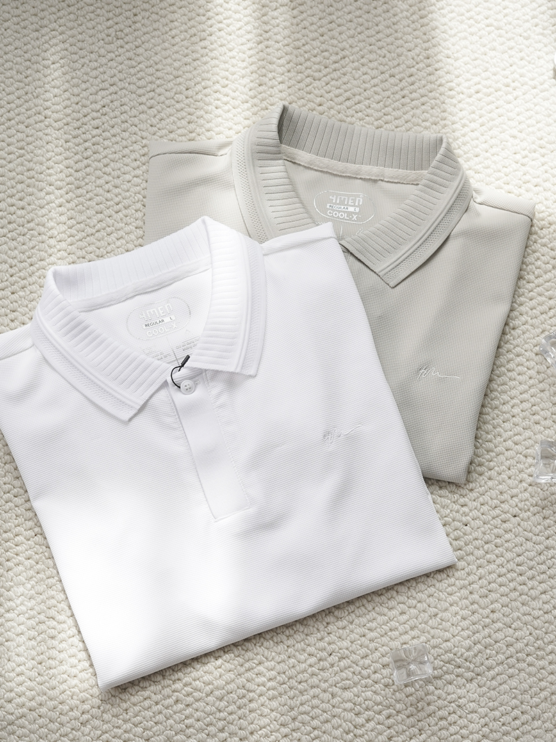 Áo Polo Cool-X Thêu 4M Form Regular PO167 Màu Trắng