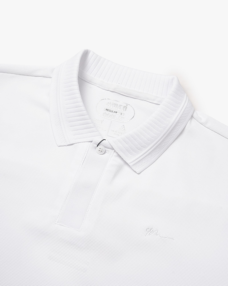 Áo Polo Cool-X Thêu 4M Form Regular PO167 Màu Trắng