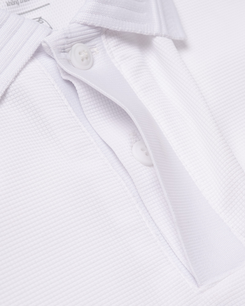 Áo Polo Cool-X Thêu 4M Form Regular PO167 Màu Trắng