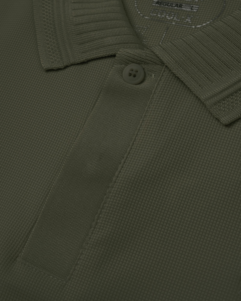 Áo Polo Cool-X Thêu 4M Form Regular PO167 Màu Nâu