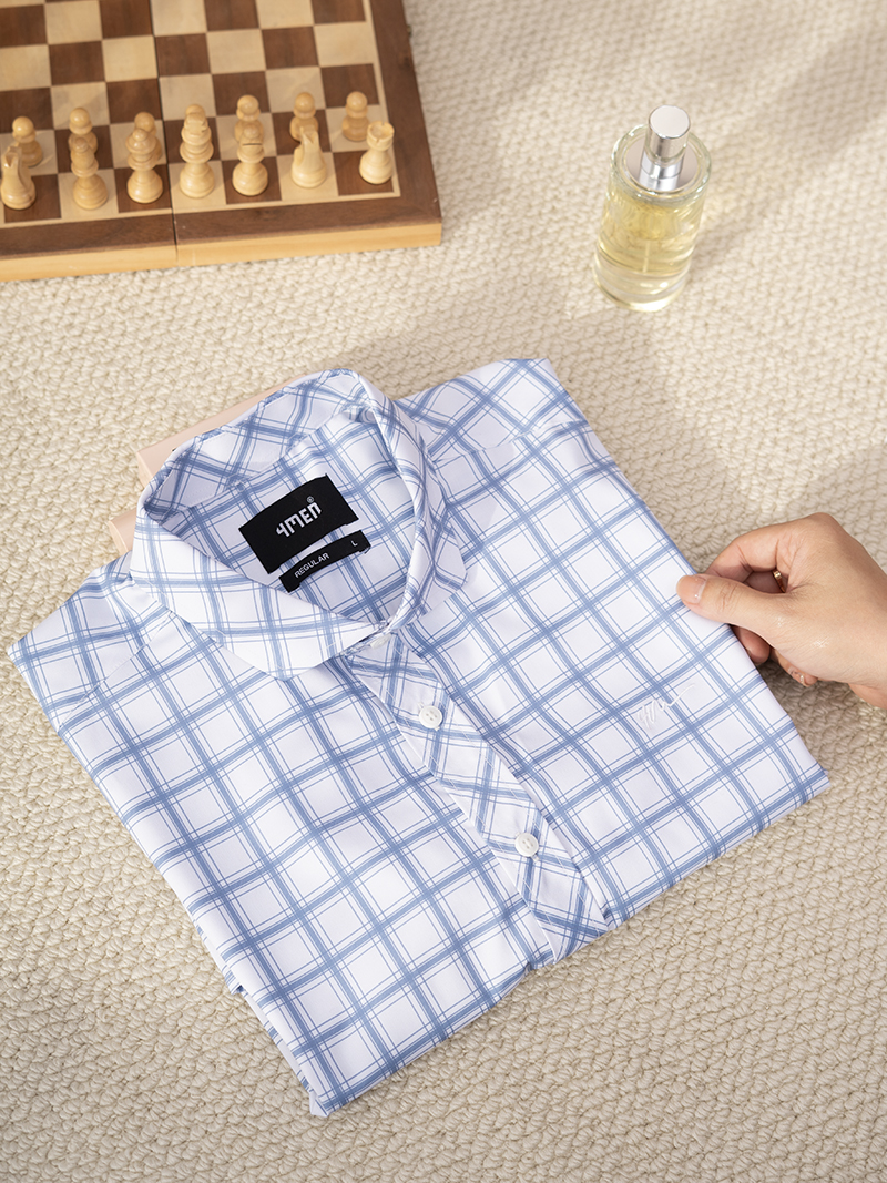 Áo Sơ Mi Caro Cool-X Thêu 4M Form Regular SM193