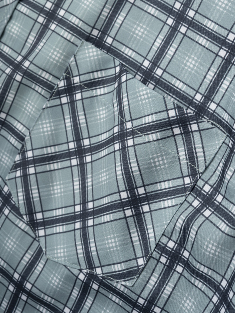 Áo Sơ Mi Caro Cool-X Form Slimfit SM192 Caro Xanh Lá