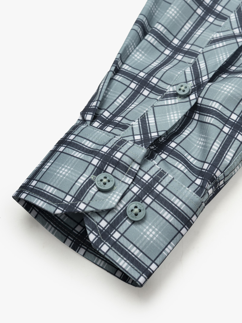 Áo Sơ Mi Caro Cool-X Form Slimfit SM192 Caro Xanh Lá