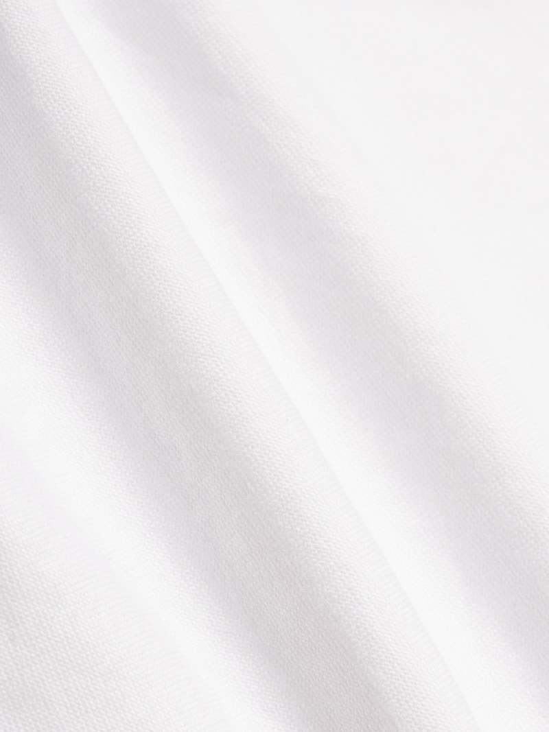 Áo Sơ Mi Tay Ngắn Oxford Thêu 4M Ở Túi Form Regular SM191 Màu Trắng