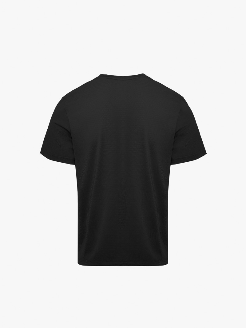 Áo Thun Thể Thao In Logo 4M Tròn Form Regular AT175 Màu Đen