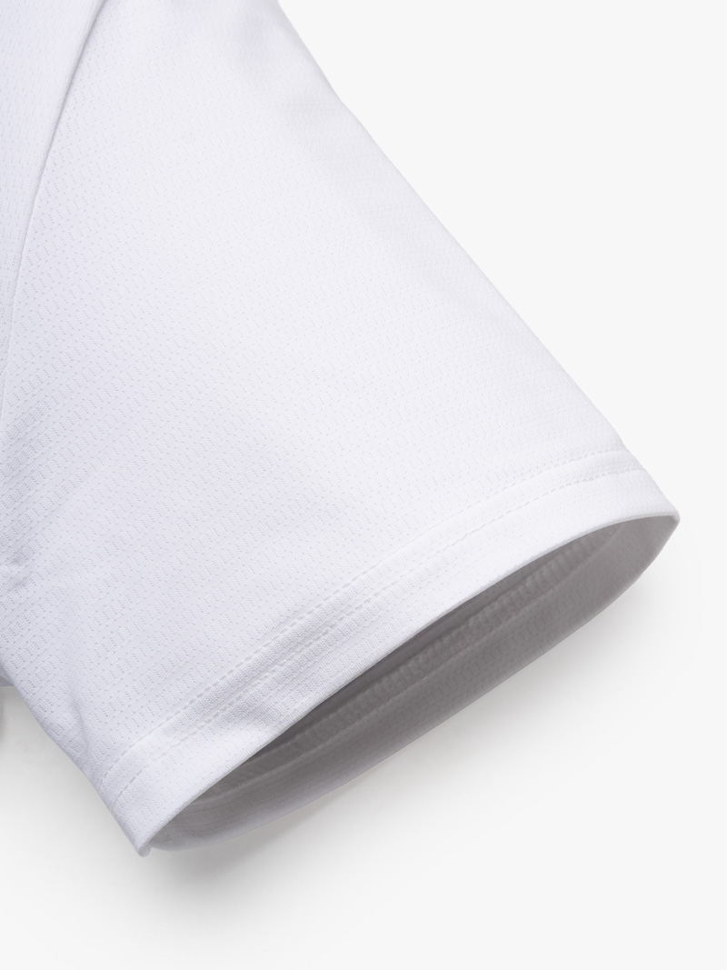 Áo Thun Thể Thao In Logo 4M Tròn Form Regular AT175 Màu Trắng