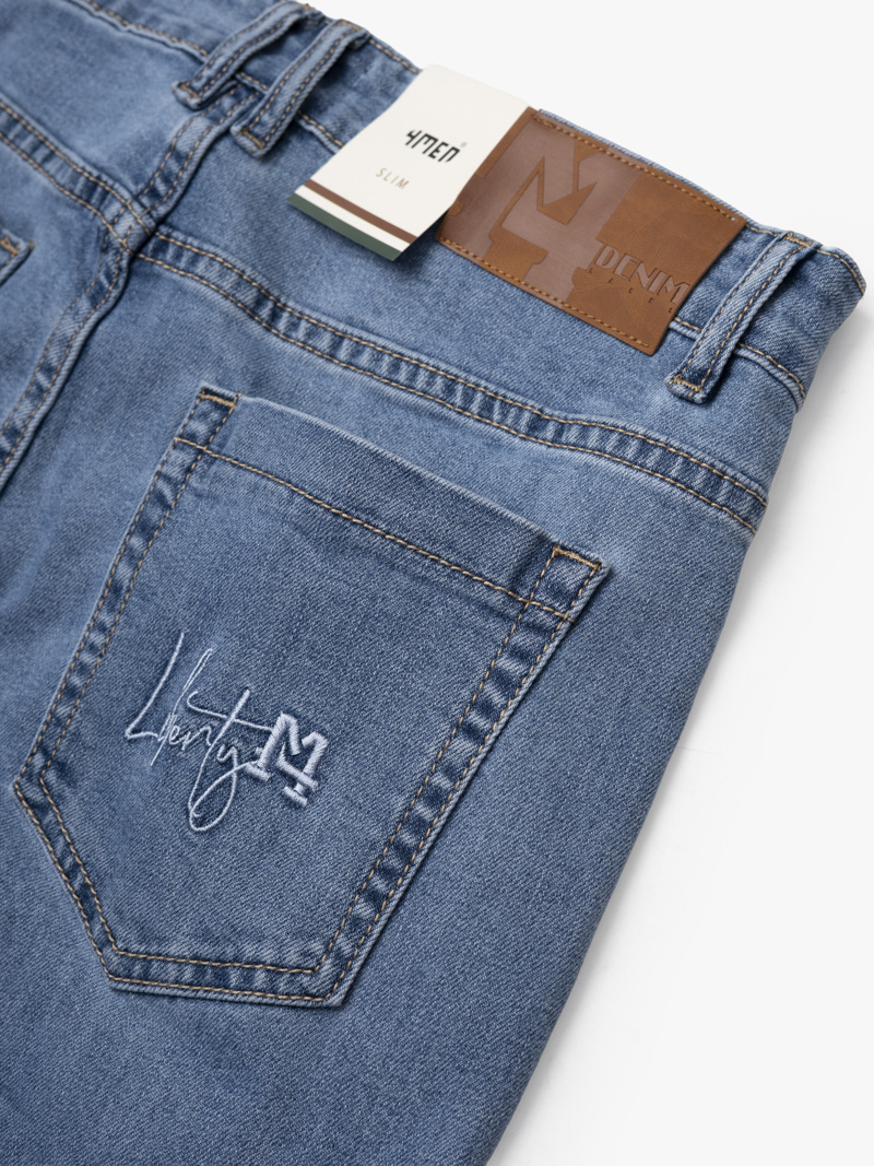 Quần Jean Thêu Liberty M Form Slimfit QJ116