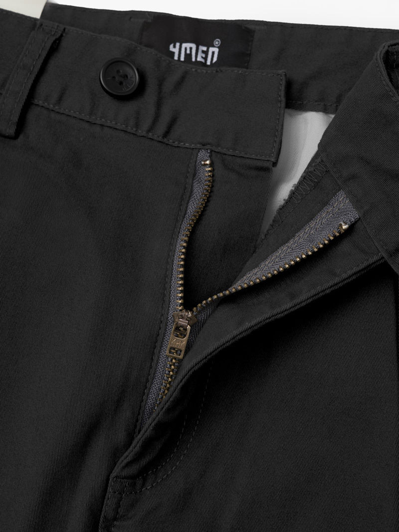 Quần Kaki Diễu 2 Bên Miệng Túi Form Slimfit QK031 Màu Đen