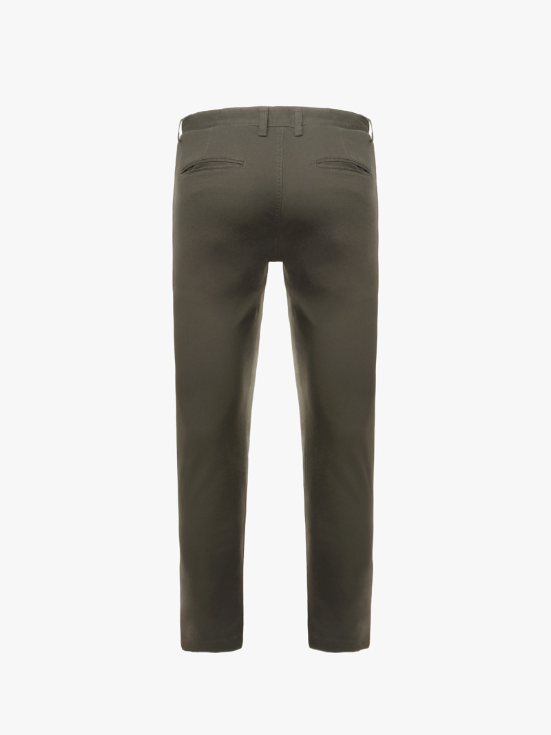 Quần Kaki Diễu 2 Bên Miệng Túi Form Slimfit QK031 Màu Nâu Nhạt