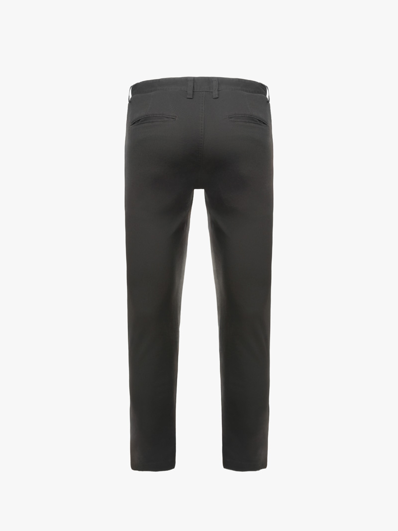 Quần Kaki Diễu 2 Bên Miệng Túi Form Slimfit QK031 Màu Xám Đậm