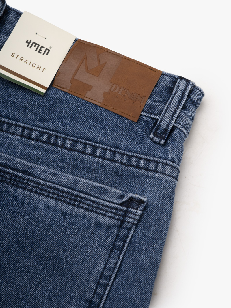 Quần Short Jean Wash Bạc Form Straight QS078