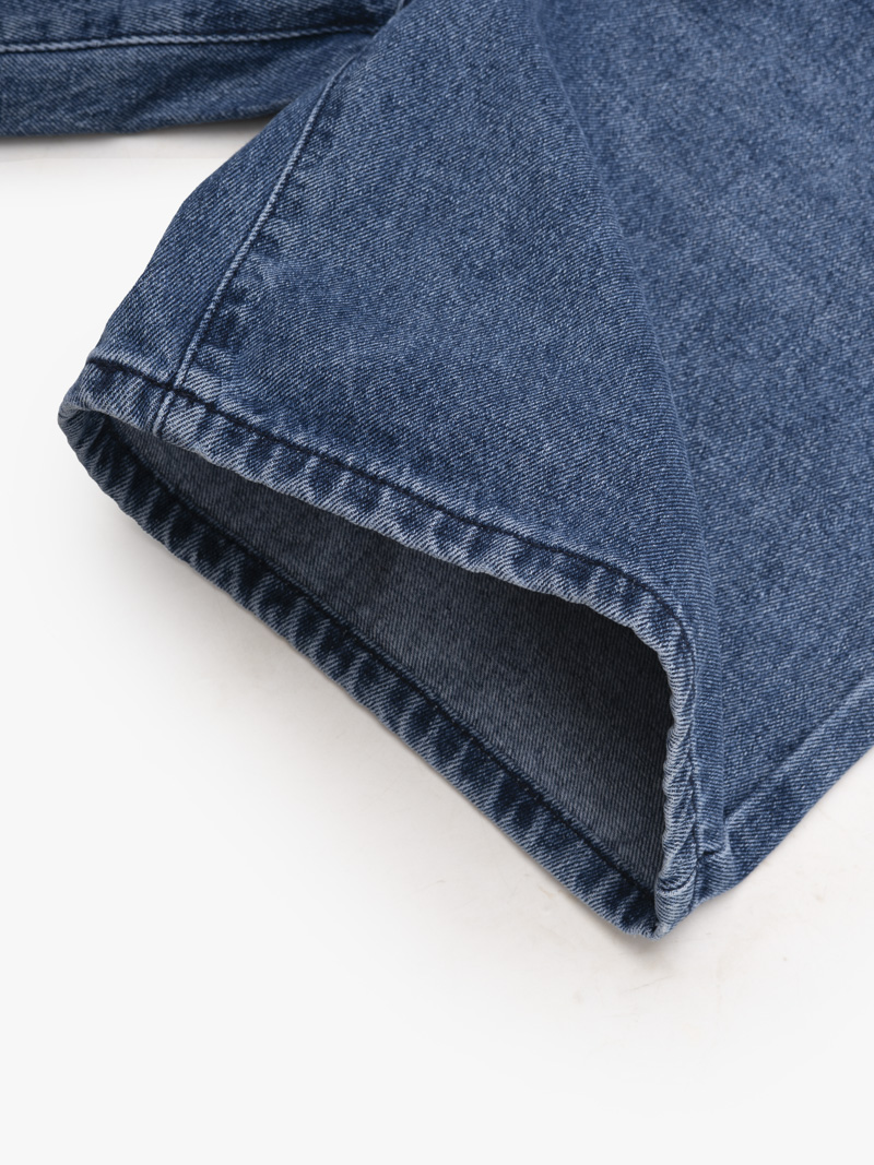 Quần Short Jean Wash Bạc Form Straight QS078