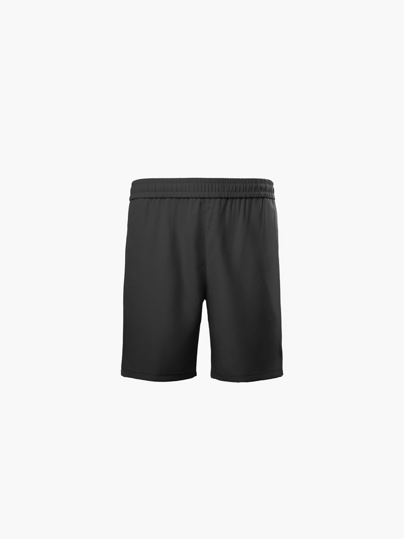 Quần Short Thể Thao In Chữ 4MEN ở Túi Form Relax Sport QS077 Màu Đen