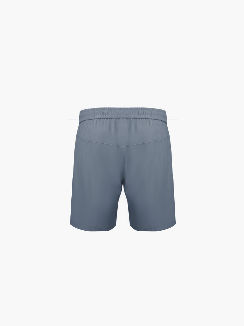 Quần Short Thể Thao In Chữ 4MEN ở Túi Form Relax Sport QS077 Màu Xám Đậm