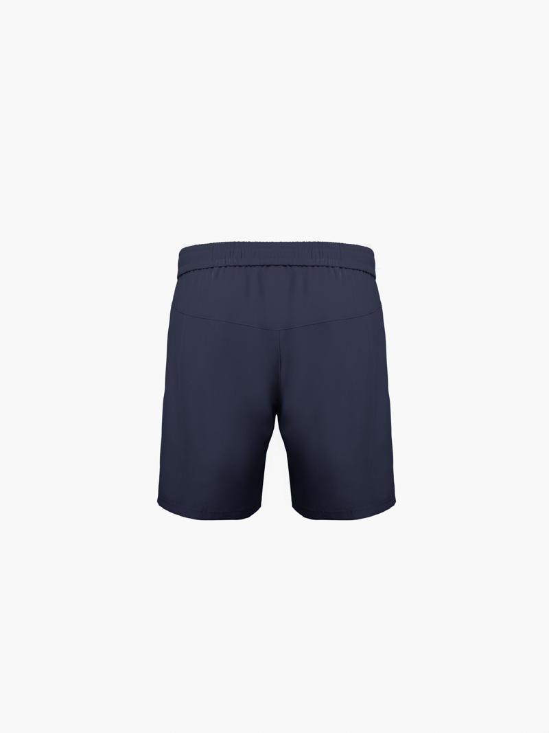Quần Short Thể Thao In Chữ 4MEN ở Túi Form Relax Sport QS077 Màu Xanh Đen