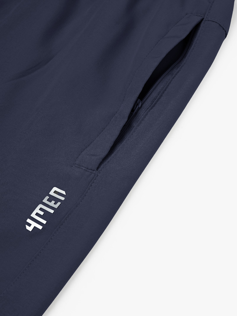 Quần Short Thể Thao In Chữ 4MEN ở Túi Form Relax Sport QS077 Màu Xanh Đen