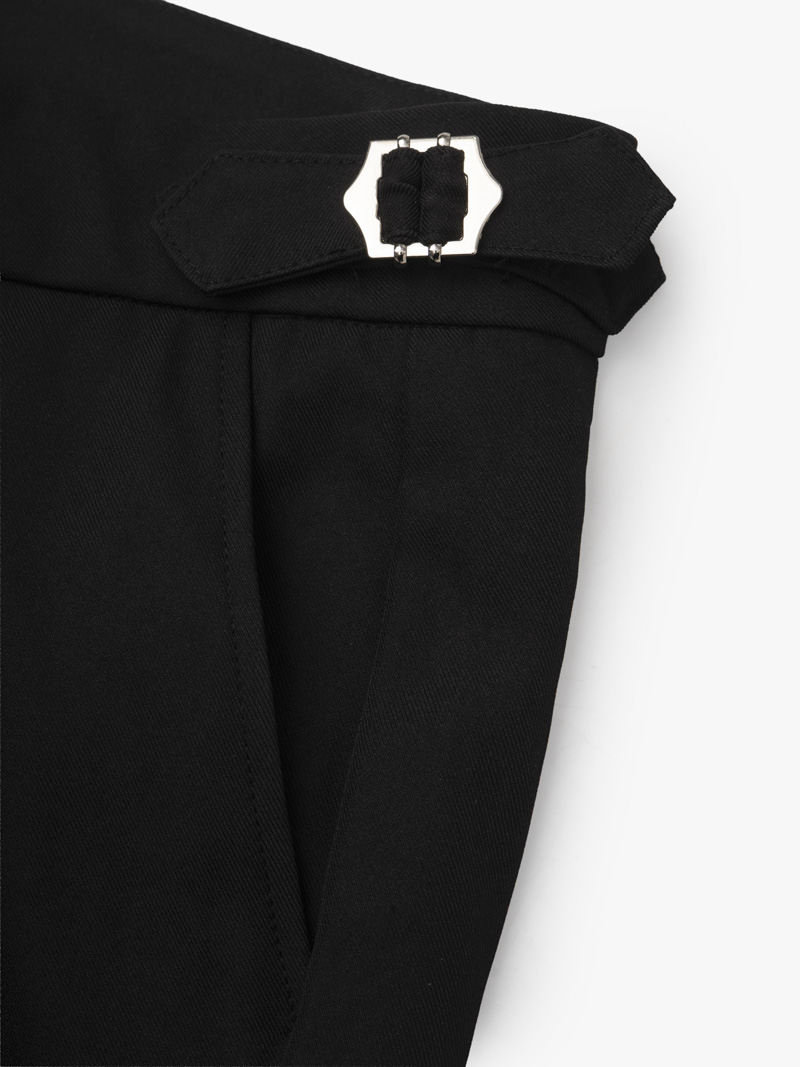 Quần Tây Sidetab Trơn Form Slimfit QT069 Màu Đen