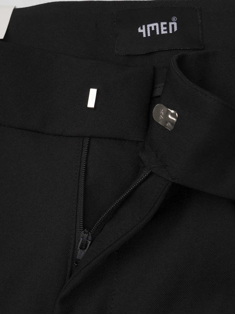 Quần Tây Sidetab Trơn Form Slimfit QT069 Màu Đen