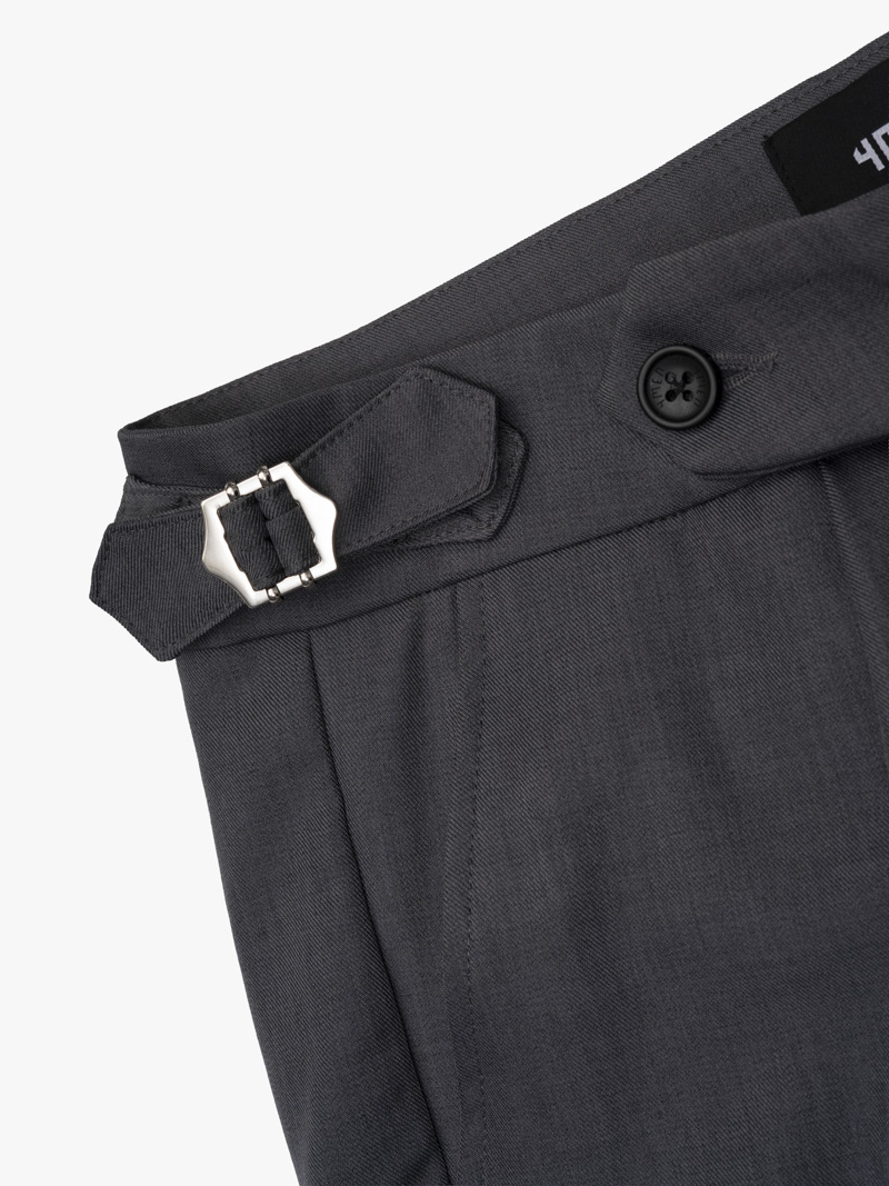 Quần Tây Sidetab Trơn Form Slimfit QT069 Màu Xám