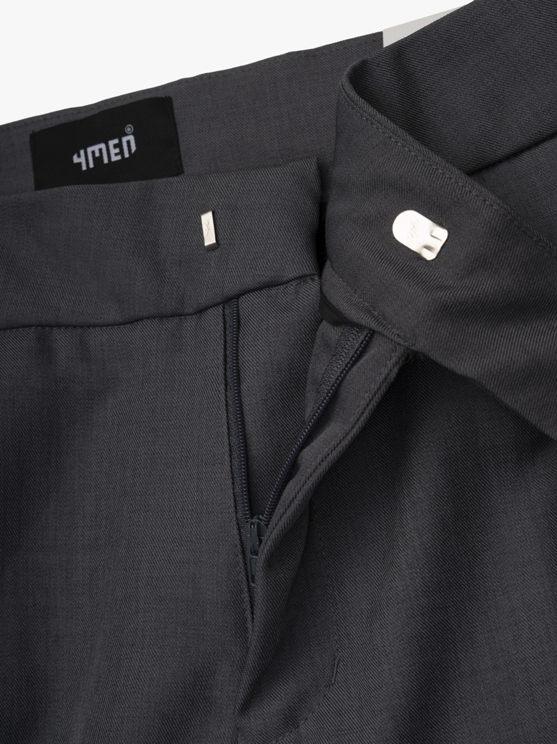 Quần Tây Sidetab Trơn Form Slimfit QT069 Màu Xám