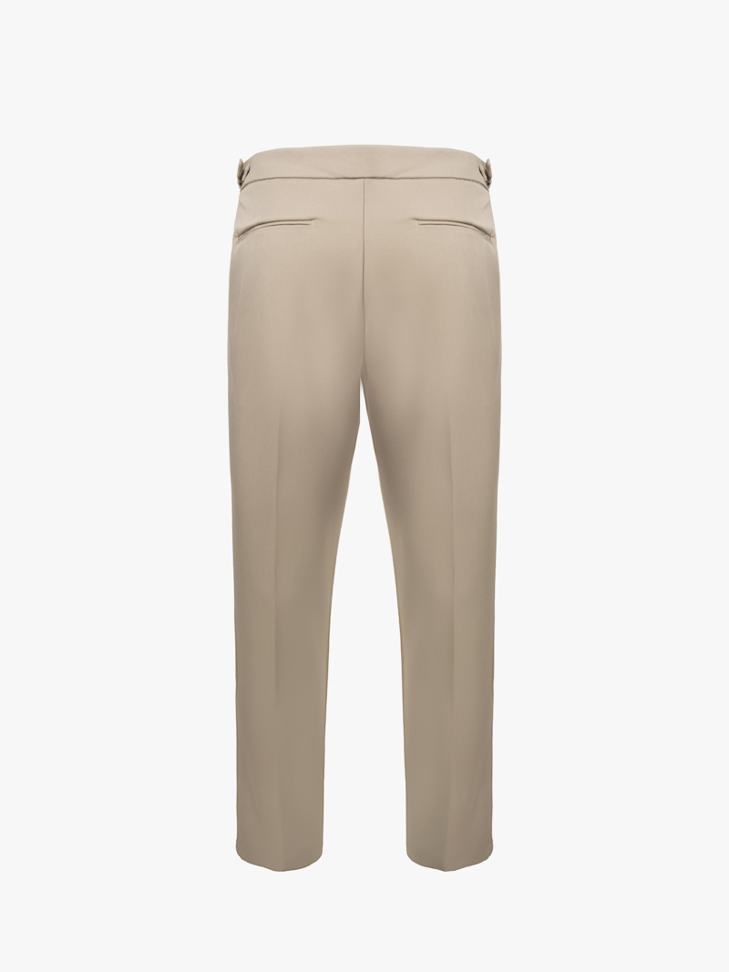 Quần Tây Sidetab Trơn Form Slimfit QT069 Màu Be