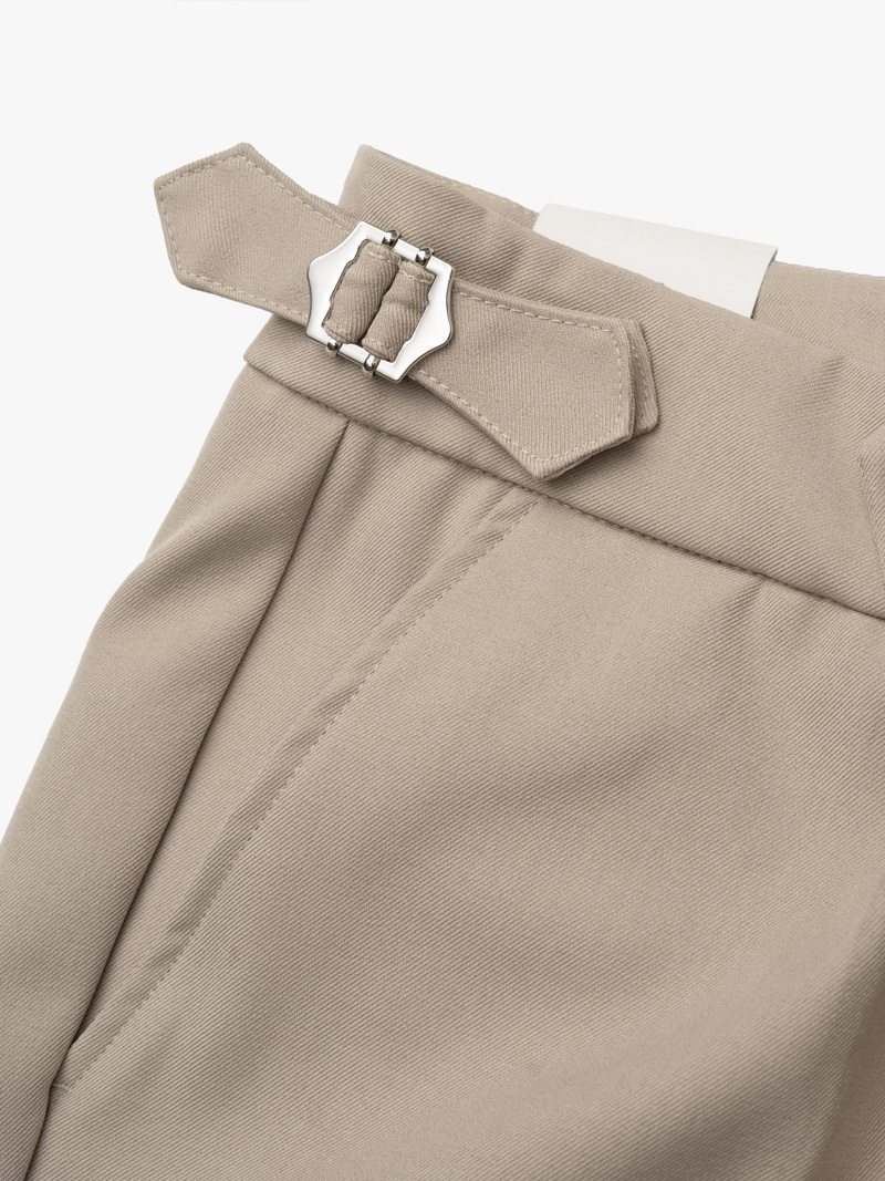 Quần Tây Sidetab Trơn Form Slimfit QT069 Màu Be