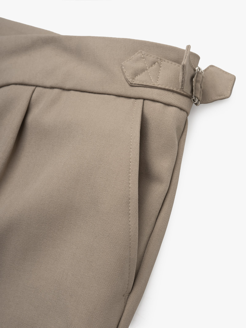 Quần Tây Sidetab Trơn Form Slimfit QT069 Màu Be