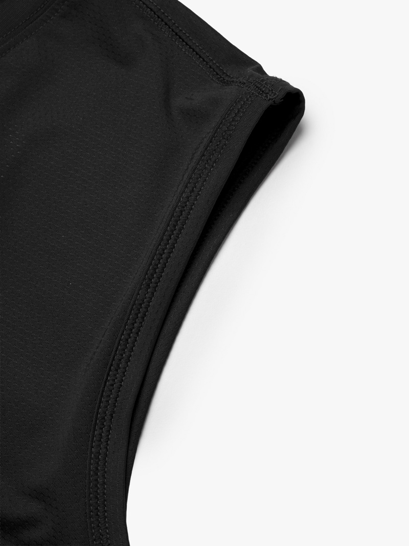 Áo Ba Lỗ In Logo 4MEN Club Sau Lưng Form Regular AT179 Màu Đen