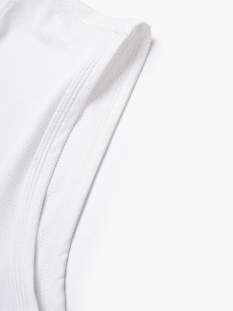 Áo Ba Lỗ In Logo 4MEN Club Sau Lưng Form Regular AT179 Màu Trắng